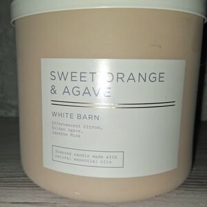 Bath & Body Works Sweet Orange & Agave Candle - Cream